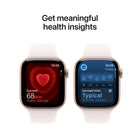 Apple Watch Series 11 - 42 mm - GPS - Rose Gold Aluminium Case with Light Blush Sport Band - Small/Medium-With up to 24 hours of normal use. And fast charge for up to 8 hours of normal use in just 15 minutes