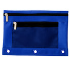 Pep Rally 3 Ring Mesh Pouch - Blue-Durable 600D polyester with TPE coating