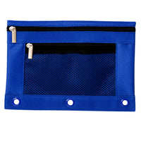 Pep Rally 3 Ring Mesh Pouch - Blue-Durable 600D polyester with TPE coating
