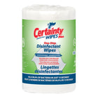 Certainty Biodegradable Plus Disinfectant Wipes - 8" x 6" - 400 Wipes per Roll - 2 Pack-Kills SARS-CoV-2 (the virus that causes COVID-19) in 30 seconds