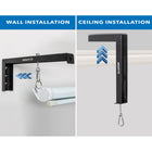 Mount-It! 12" Universal Projector Screen Mount - Wall or Ceiling Installation-Versatile mounting options: can be installed on walls or ceilings