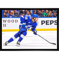 Brandon Hagel Tampa Bay Lightning - Framed Canvas - 31" x 22"-Premium canvas print with gallery-wrapped edges