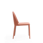 Manhattan Comfort Paris Modern Leatherette Upholstered Dining Chairs - Clay - Set of 6-25.2" L x 23" W x 32.68" H