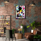 Frameworth Mickey Mouse Paint-Splatter PhotoGlass - Framed Print - 27.5" W x 38.5" H-6
