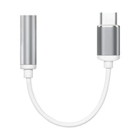 AXS USB-C to 3.5 mm Adaptor - White-12 cm length
