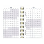 Blueline - Agenda Scolaire Hebdomadaire/Mensuel - 8 po H x 5 po l - Motif Floral - Anglais-Dates juliennes