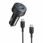 Anker PowerDrive PD 2 35W 2-Port USB-A/USB-C Car Charger with USB-C Cable - Black-Fast charge-Total output 35W with 1 PD and 1 PIQ2.0