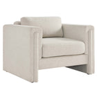 Modway Visible Fabric Armchair - Ivory-Modern Accent Chair
