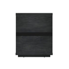 Manhattan Comfort Evelyn 20" Modern 1-Drawer Nightstand - Charcoal Grey-Home Assembly Required. All Hardware Included