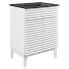Modway Render 24" Bathroom Vanity - White/Black-Assembly Required