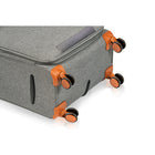 Champs Classic II 3-Piece Softside Luggage Set - Lightweight - Grey-Telescopic handle