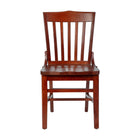 Flash Furniture HERCULES Series School House Back Mahogany Wood Restaurant Chair-Solid European Beech Hardwood Construction