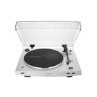 Audio-Technica Automatic Belt-Drive Turntable Wireless & Analog - White-Fully automatic belt-drive turntable operation with two speeds: 33-1/3, 45 RPM
