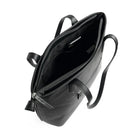 Nicci Large Tote Bag with Slit Pocket - Black-Front slit pocket at top edge of bag