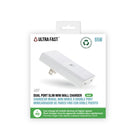 LBT Ultra Fast Mini 65W Dual USB-C ports GaN Slim PD Wall Charger - White-USB PD 3.1 PPS fast charging standard