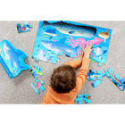 Crocodile Creek Shark Reef Floor Puzzle - 36 Pieces-Improved layout showing age and piece count on front of box