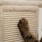 PawHut 81" Large Cat Tree with Scratching Posts, Condos and Beds - Beige-Sisal materials protect furniture by redirecting scratching 