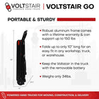 Voltstair GO Electric Stair Climbing Hand Truck - 150 Lb Capacity-Electronically powered traction tracks provide stable and effortless climbing