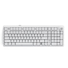 Cybeart Akula 99 Full Size Tri-Mode Wireless RGB Gaming Keyboard - White-A Tri Mode connectivity (Bluetooth 5.1 / 2.4Ghz Wireless, USB) enabled 99 % layout with 99 keys and dedicated volume knob offering full keyboard functionality in a compact design. Premium ABS bezel frame for strength, stability, lightweight durability and sleek aesthetics