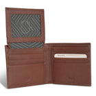 Champs Onyx Leather Top Wing Wallet - Brown-2 slot pockets