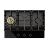 Fotile Tri-Ring Series Gas Cooktop - 30" - Black-Max. 18,000 BTU