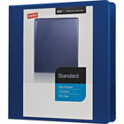 Staples Standard View Binder with D-Rings - 1 1/2" - Blue-Slant rings have a high page capacity compared to same size round rings