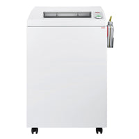 Destroyit 4005 P4 Cross-Cut 38-Sheet Centralized Office Shredder (DSH0501)-Easy Switch control element uses illuminated color codes and symbols to indicate operational status and functions as an emergency stop switch