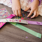 Melissa & Doug Design-Your-Own Bracelets With Stickers-Dimensions: 9.7” L x 7.15” W x 0.25” H