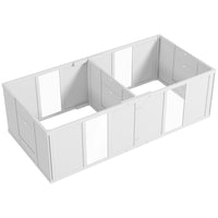 PawHut Whelping Box with Removable Doors for Small Dogs - 65" L x 31,5" W x 19" H-Adjustable height with two removable panels controls puppy movement