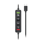 Adesso Xtream P7 USB-C On-Ear Headset with Inline Controls - Retractable Mic & Copilot Key - Black-6