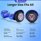 Gyrocopters PRIME Hoverboard for Kids - 15 km/h Speed ​​ - 300 W - 6.5" - LED Wheels - Bluetooth Speaker - Blue-Range= 8 Km