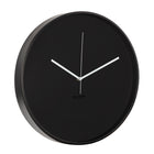 Gry Mattr Wall Clock - Black-Metal clock housing with smooth powder coated finish