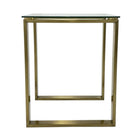 Plata Import Gen 17"W Square Side Table - Gold-Unique square side piece