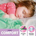 Bell+Howell Kids Weighted Blanket - 7 lb. - Emoji-SIZE - Our weighted blanket for kids should perfectly fit the kid's body, not the bed and should weight about 10% of the child's body. Our weighted blankets for kids measure 48" length by 36" width, weighs 7lbs and are the ideal weighted blankets for children aged 5 to 9 years, weighing up to 90 lbs and ideal for a twin bed or full bed.