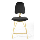 Modway Ponder Performance Velvet Counter Stool - Black-7