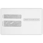 JAM Paper Double Window W2 Wesco Security Tint Envelope - White - 5 3/4" x 9 1/4" - 50 Pack-W-2/1099 envelopes: these w-2/1099 envelopes measure 5 3/4 x 9 1/4 and are designed for continuous 2-up w-2 forms. they feature a double window so you won’t have to address them by hand. simply position the addresses on the tax forms in the windows. each envelope comes preprinted with the statement “important tax document enclosed” to ensure immediate attention by the recipient.