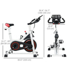 Soozier Adjustable Upright Stationary Exercise Bike w/ LCD Display - White-The resistance can be easily adjusted by turning the knob, pressing the resistance knob down is an emergency stop 
