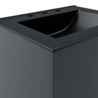 Modway Vitality 24" Bathroom Vanity - Grey/Black-Assembly Required