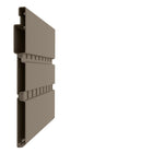 Suncast Everett Storage Shed - 6' x 5' - Dark Taupe-Pad lockable resin handles for added security, lock not included.