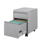 Ceha MKGR Series Box File Mobile Pedestal - Metallic Grey -Dimensions: Width 15'', Height 21.8'', with multiple depth options to fit any workspace