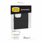 OtterBox Symmetry Compatible with MagSafe Case with Camera Control for iPhone 17 - Black-Raised edges around the camera protect against hard hits