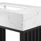 Modway Gridiron 30" Bathroom Vanity - White/Black-Fixtures Not Included
