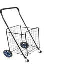 Mount-It! Small Rolling Utility Shopping Cart - Black-Folding utility cart ideal for urban life