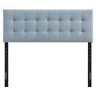 Modway Emily Fabric Upholstered King Size Headboard - Sky Blue-King Size Headboard