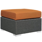 Modway Sojourn Outdoor Patio Sunbrella Ottoman - Canvas/Tuscan-Long Lasting Sunbrella Fabric 