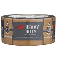 3M  2120-BR Heavy Duty Duct Tape - 1.88" W x 20 yd L - Brown-Multi-surface: Multipurpose tape with improved, industrial strength adhesive that securely bonds to metal, glass, plastic, cardboard/corrugate, and laminate