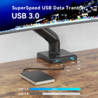 ShoppingAll Heavy Duty Single Monitor Mount for 13-35" Screens - Black-Cable management system is integrated in the arm for keeping the workstation tidy