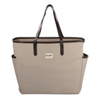 Gry Mattr Cotton Canvas Tote Bag -Durable 16 oz cotton canvas with vegan leather accents