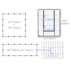 PawHut 16-Panel Heavy Duty Dog Playpen for S/M/L Size - 39" L-16-panel can be set up in a rectangle