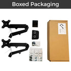 MotionGrey Single Monitor Arm Stand - VESA Desk Mount for Up to 28" Screens - Black-6